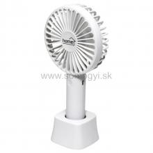 Ručný, nabíjateľný ventilátor, 9 cm, biela farba HF 9/WH